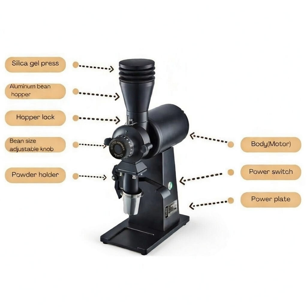 Kaffekværn titanium Burr Home Roast